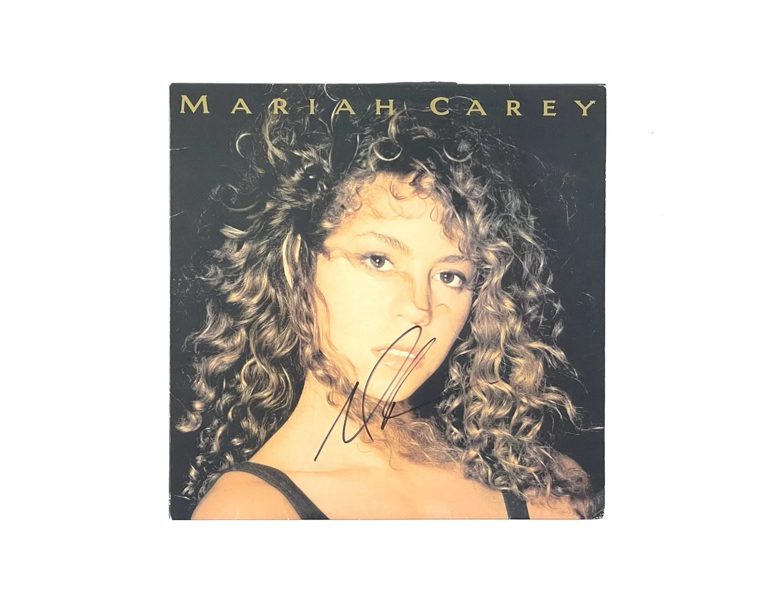 Mariah Carey Autographed Signed Coke Bottle Color Vinyl Debut Album Reissue ACOA, изображение 3