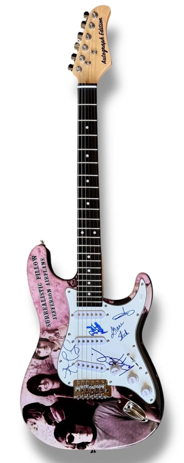 Jefferson Airplane Signed Guitar Custom JSA COA Grace Slick Kaukonen Kantner +2, image 3
