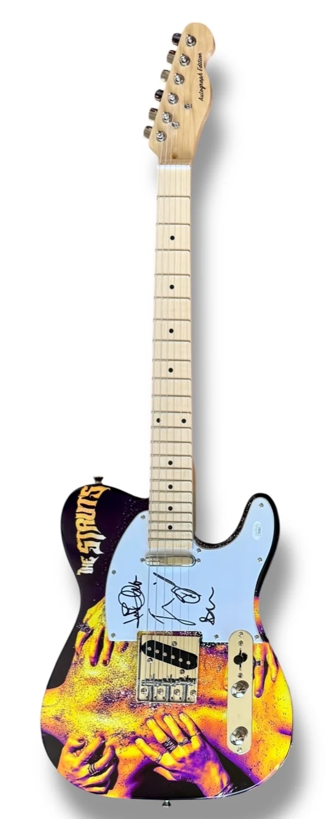 The Struts Signed Guitar Custom Graphics JSA COA Everybody Wants Luke Spiller +3, изображение 3