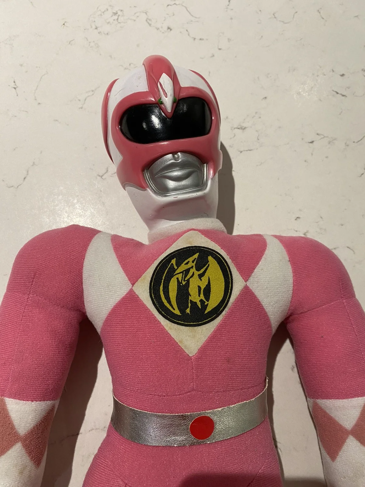 SABAN Mighty Morphin Power Rangers 1993 Doll Red & Pink Plush 18”, изображение 3