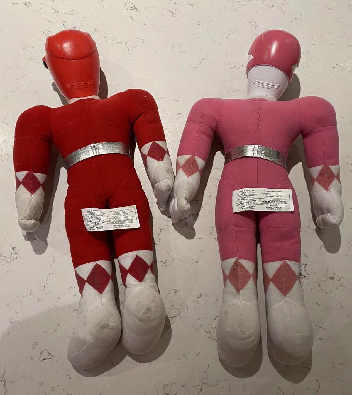 SABAN Mighty Morphin Power Rangers 1993 Doll Red & Pink Plush 18”, изображение 4