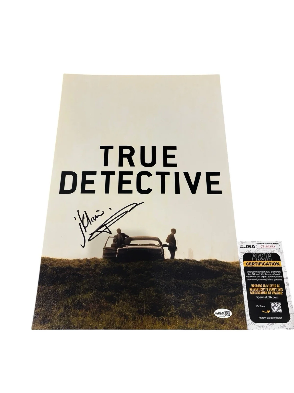 Matthew McConaughey — MATTHEW MCCONAUGHEY SIGNED AUTOGRAPH TRUE DETECTIVE S1 12x18 PHOTO RUST JSA COA