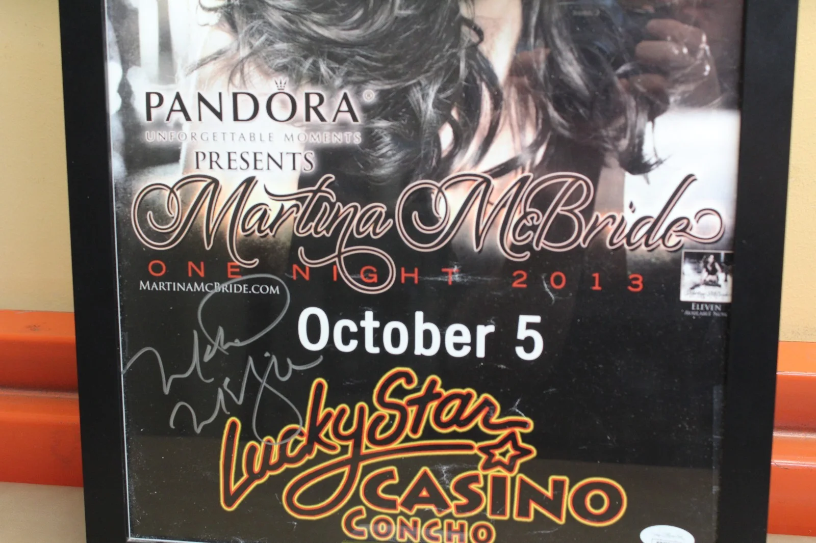 Martina McBride Signed 2013 Poster JSA Certified, image 3
