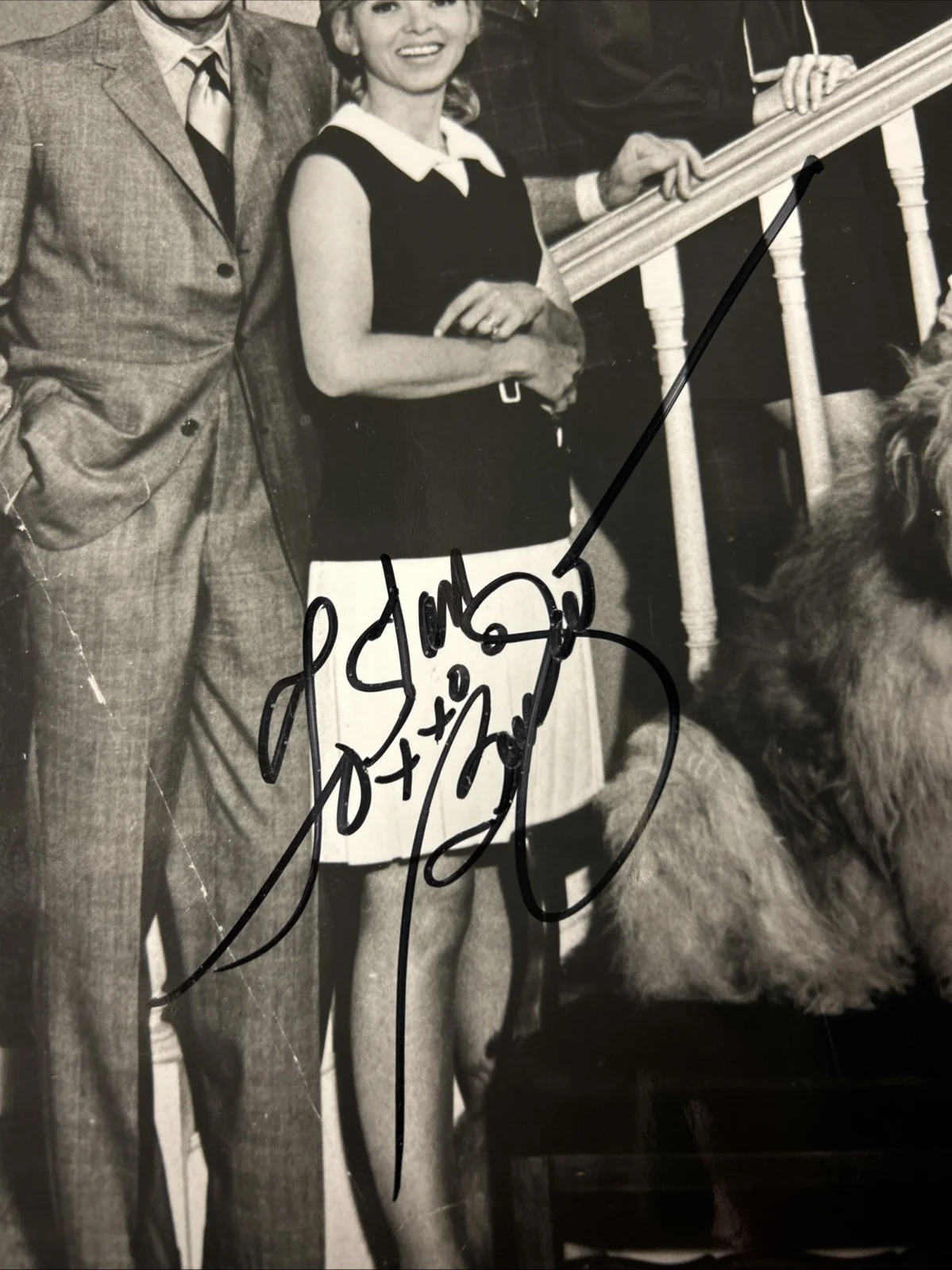 Beverly Garland — Beverly Garland Autograph B&W Photo 8x10 with My Three Sons Family Photo JSA COA, изображение 3