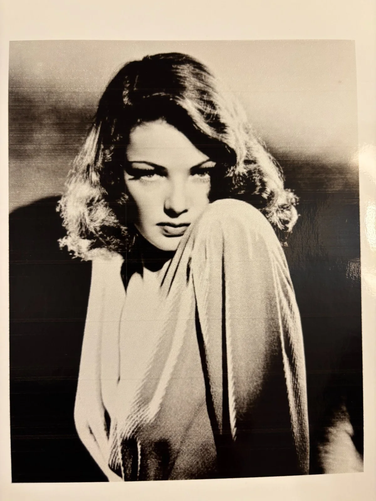 Gene Tierney — VINTAGE GENE TIERNEY SIGNED 3x5 WITH UNSIGNED BEAUTIFUL SULTRY PORTRAIT + COA, изображение 5