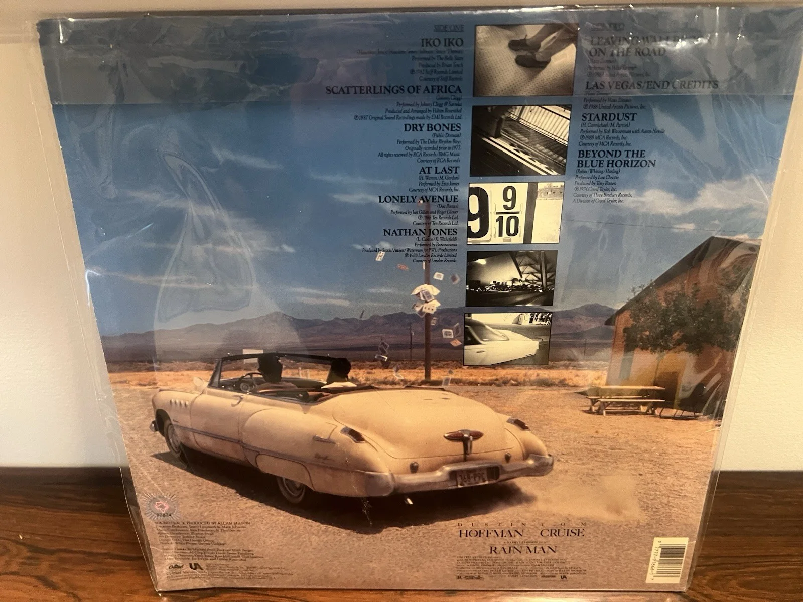 Tom Cruise — Rain Man Soundtrack Signed Tom Cruise Dustin Hoffman, image 2