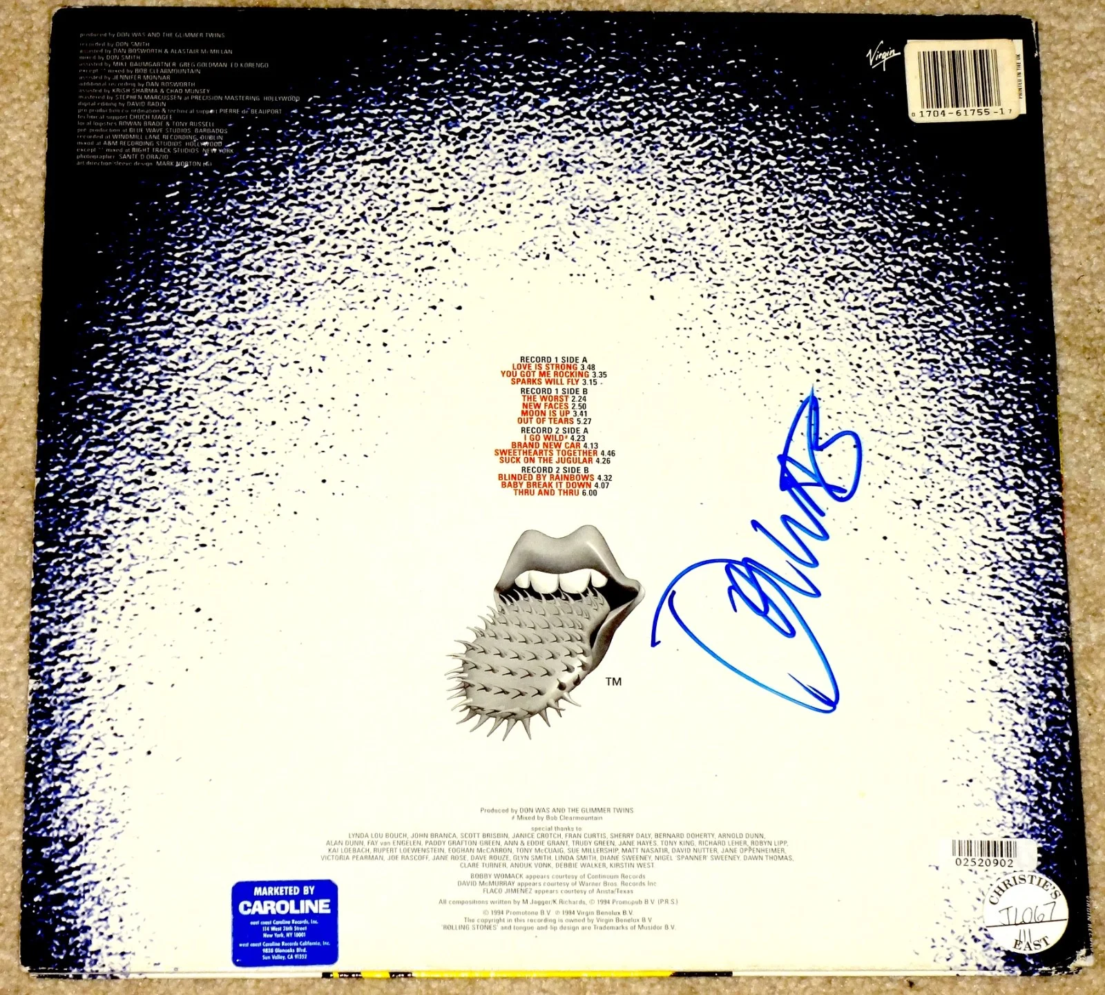 ROLLING STONES HAND SIGNED AUTOGRAPHED VOODOO LOUNGE ALBUM X5 EXACT PROOF PSACOA, изображение 2