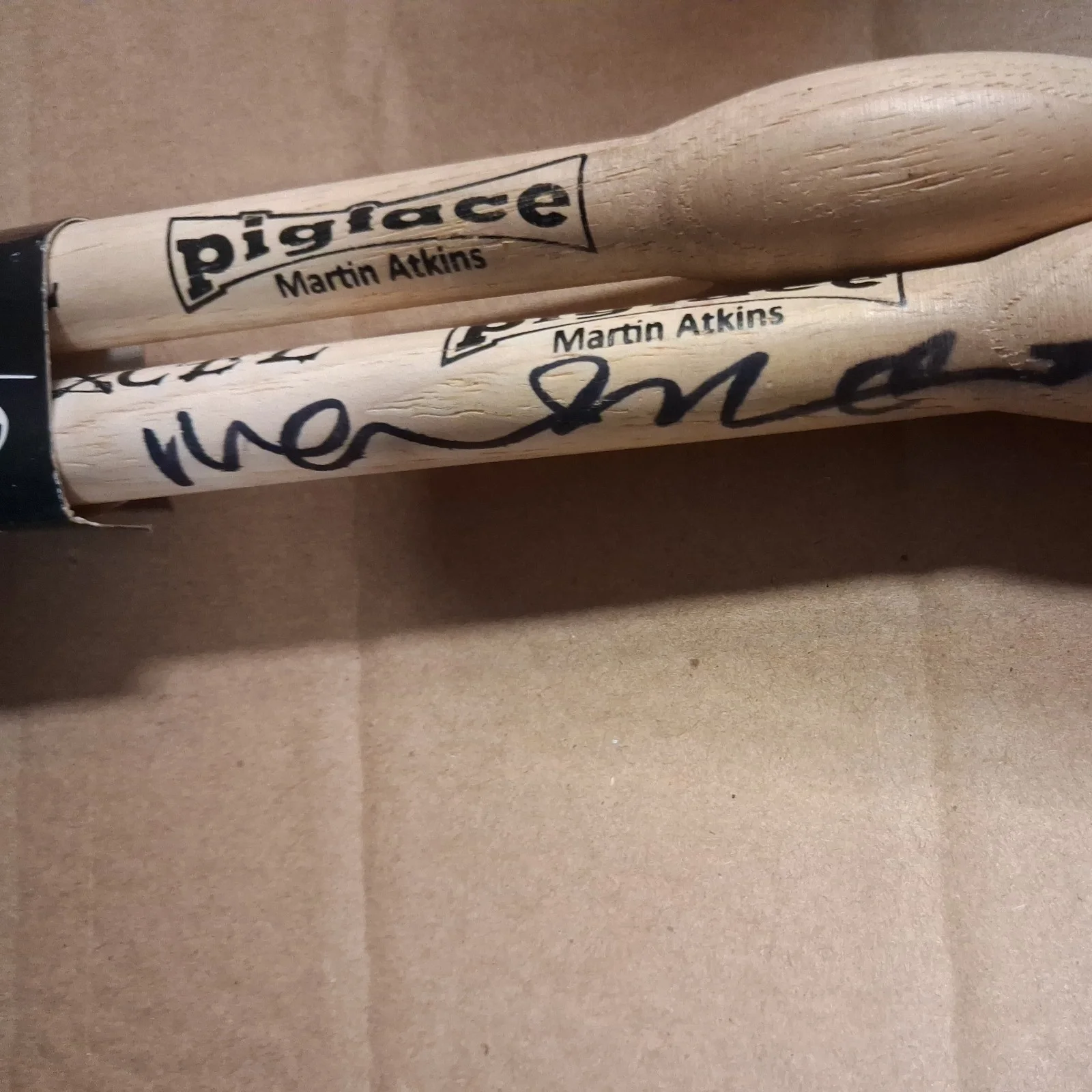 Pigface Signed Martin Atkins Drum Sticks New, image 4