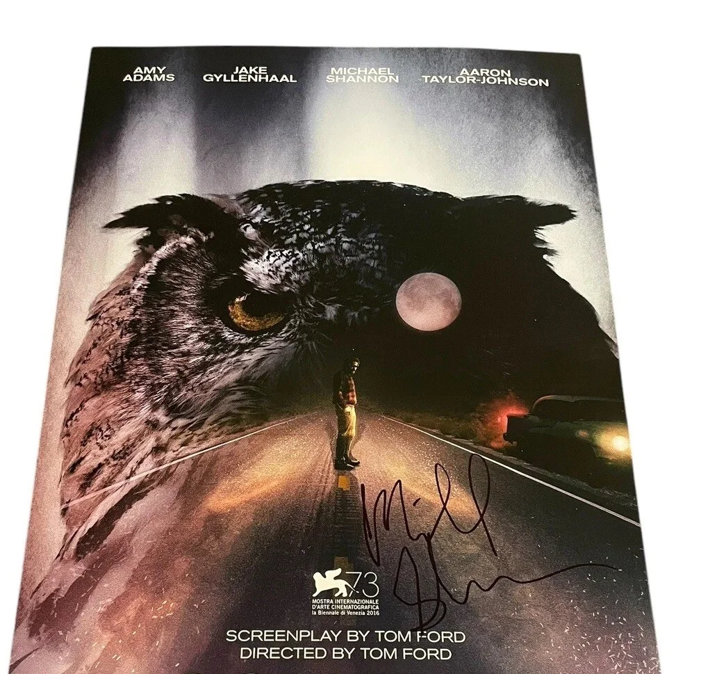 Michael Shannon — MICHAEL SHANNON SIGNED AUTOGRAPH 12x18 NOCTURNAL ANIMALS POSTER PHOTO JSA COA, image 3