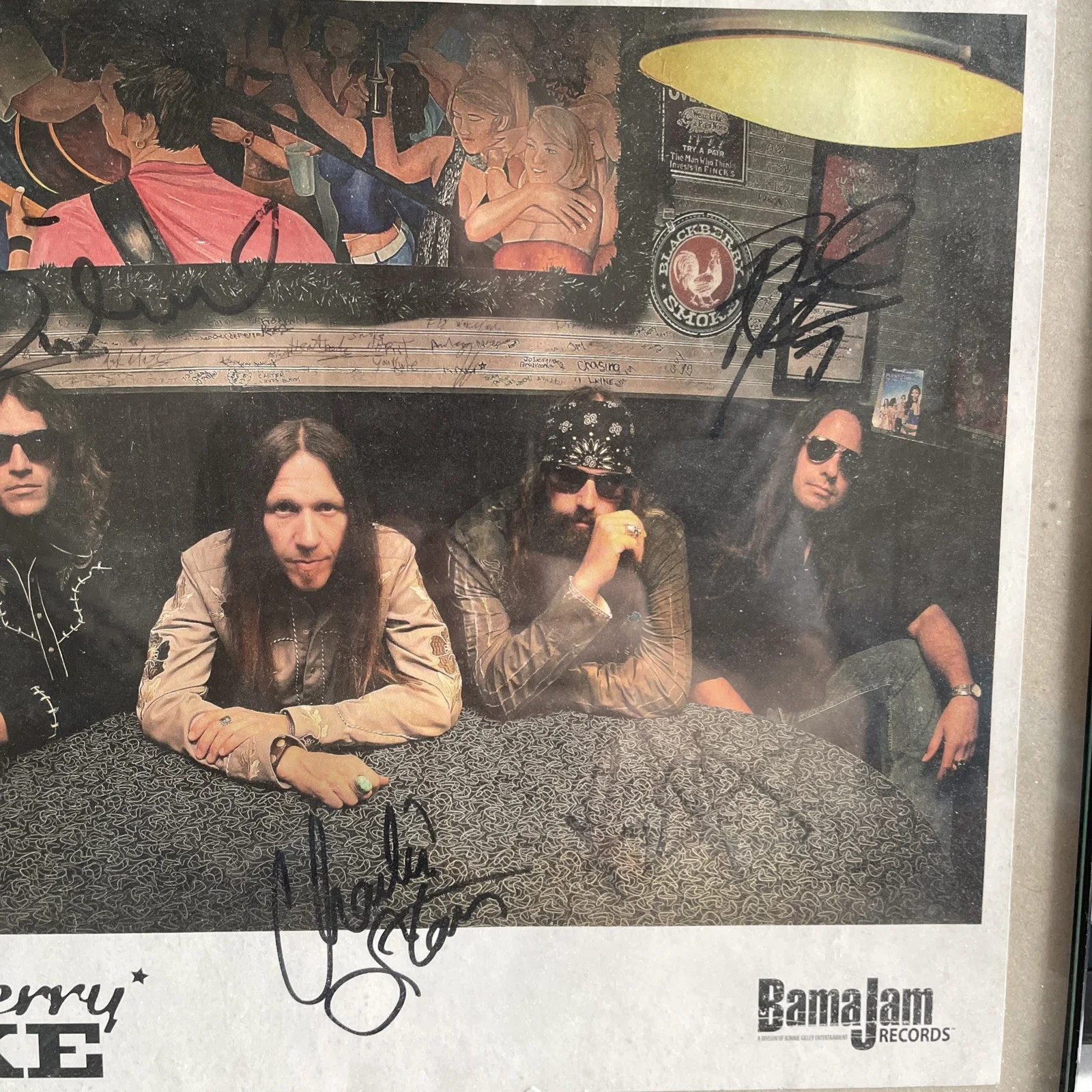 Blackberry Smoke autographed photo 3/26/2011 Charlotte nc, изображение 4