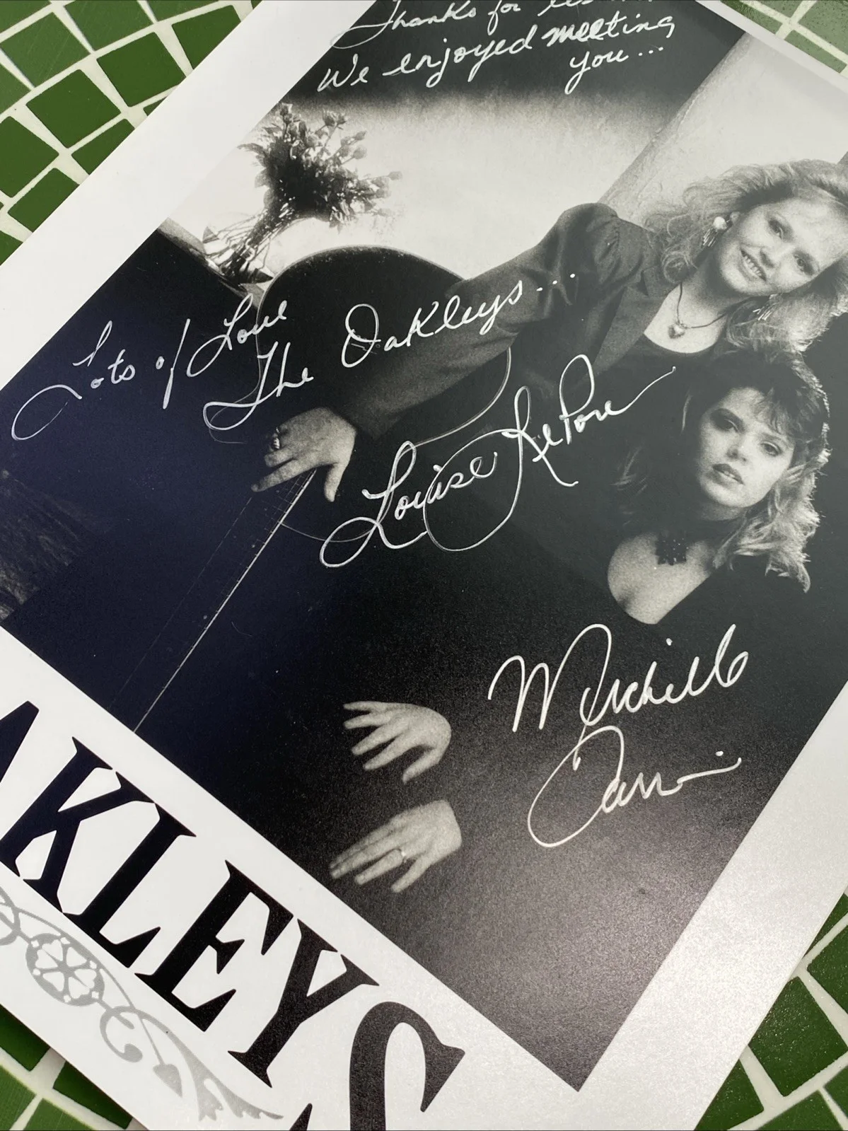 The Oakleys Signed 10x8 Photo – Dual Autographs Canadian Country Music, изображение 3