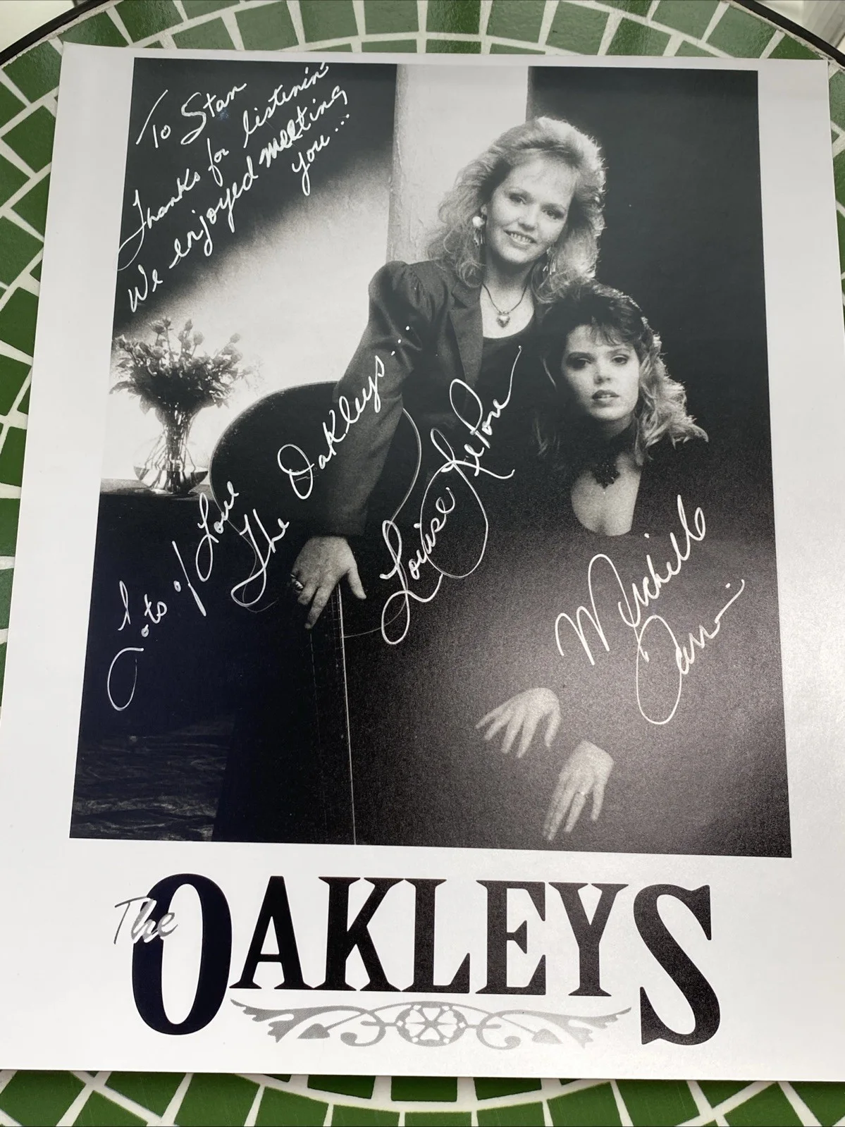 The Oakleys Signed 10x8 Photo – Dual Autographs Canadian Country Music, изображение 4