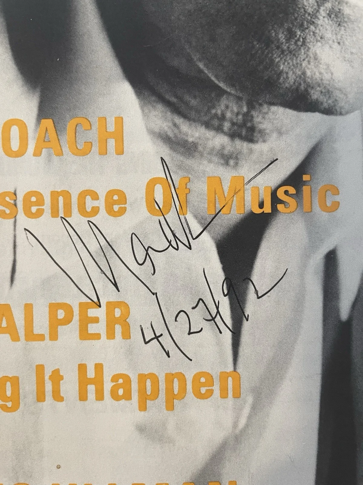 1992 Max Roach Original Autograph Signature Jazz Drummer The Jazz Report Vol 5, image 3