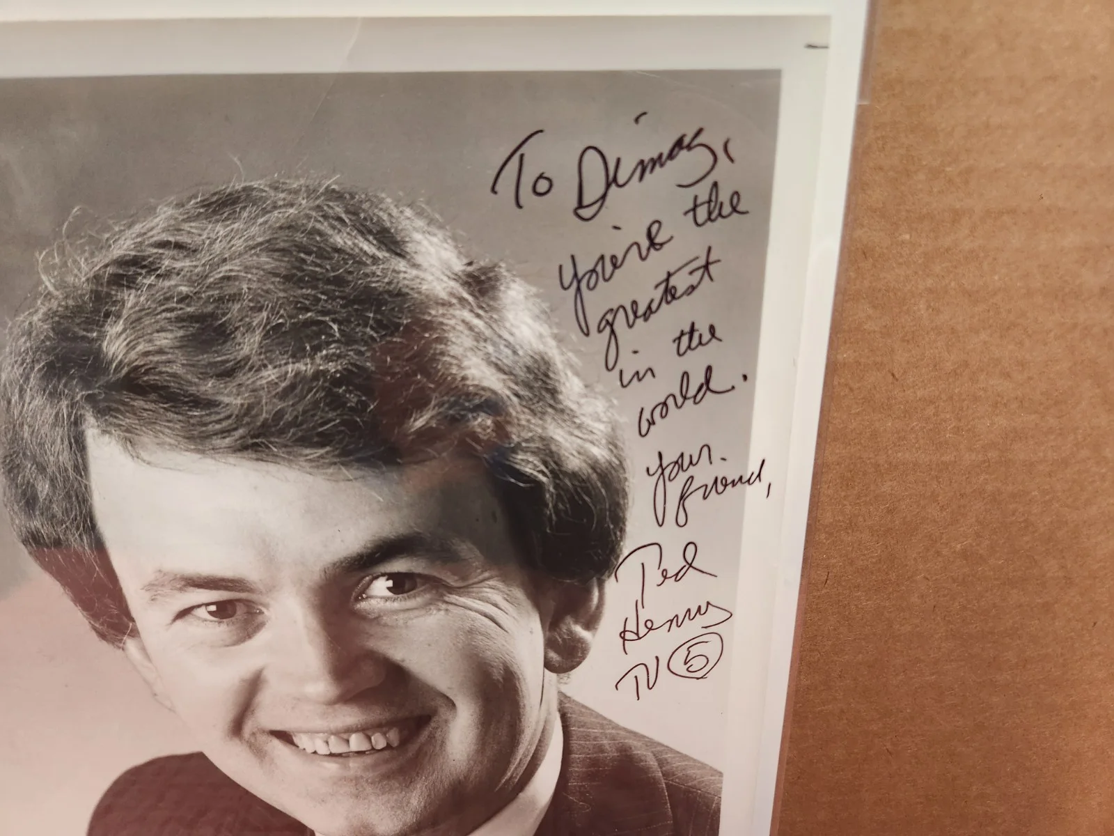 VTG Ted Henry AUTOGRAPHED Photo 8x10 "DiMag" ESTATE COLLECTION, image 2