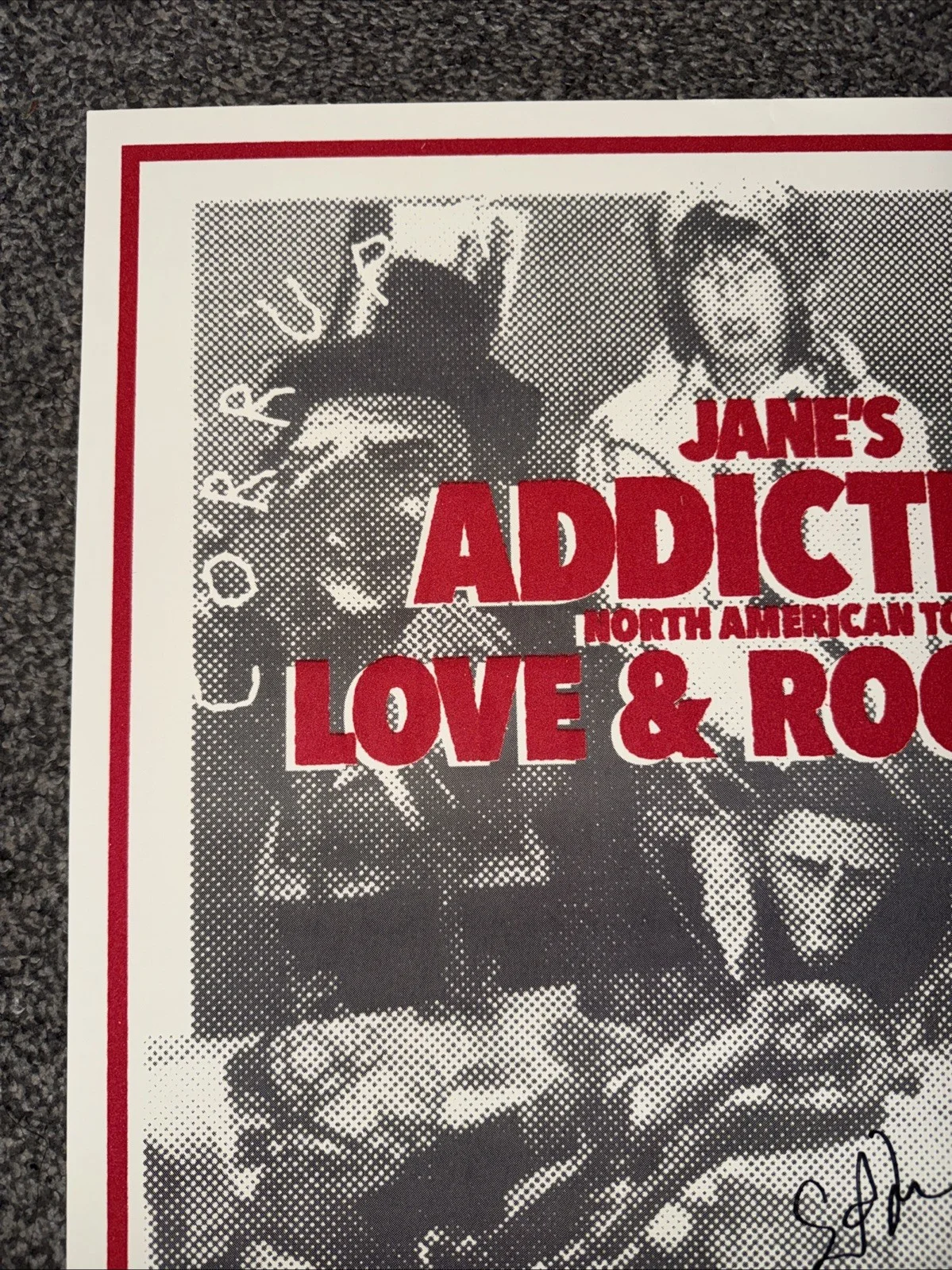 Jane's Addiction Autographed 2024 Original Tour Poster with Love and Rockets, изображение 4