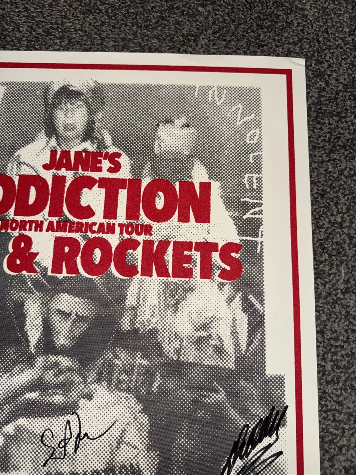 Jane's Addiction Autographed 2024 Original Tour Poster with Love and Rockets, изображение 5