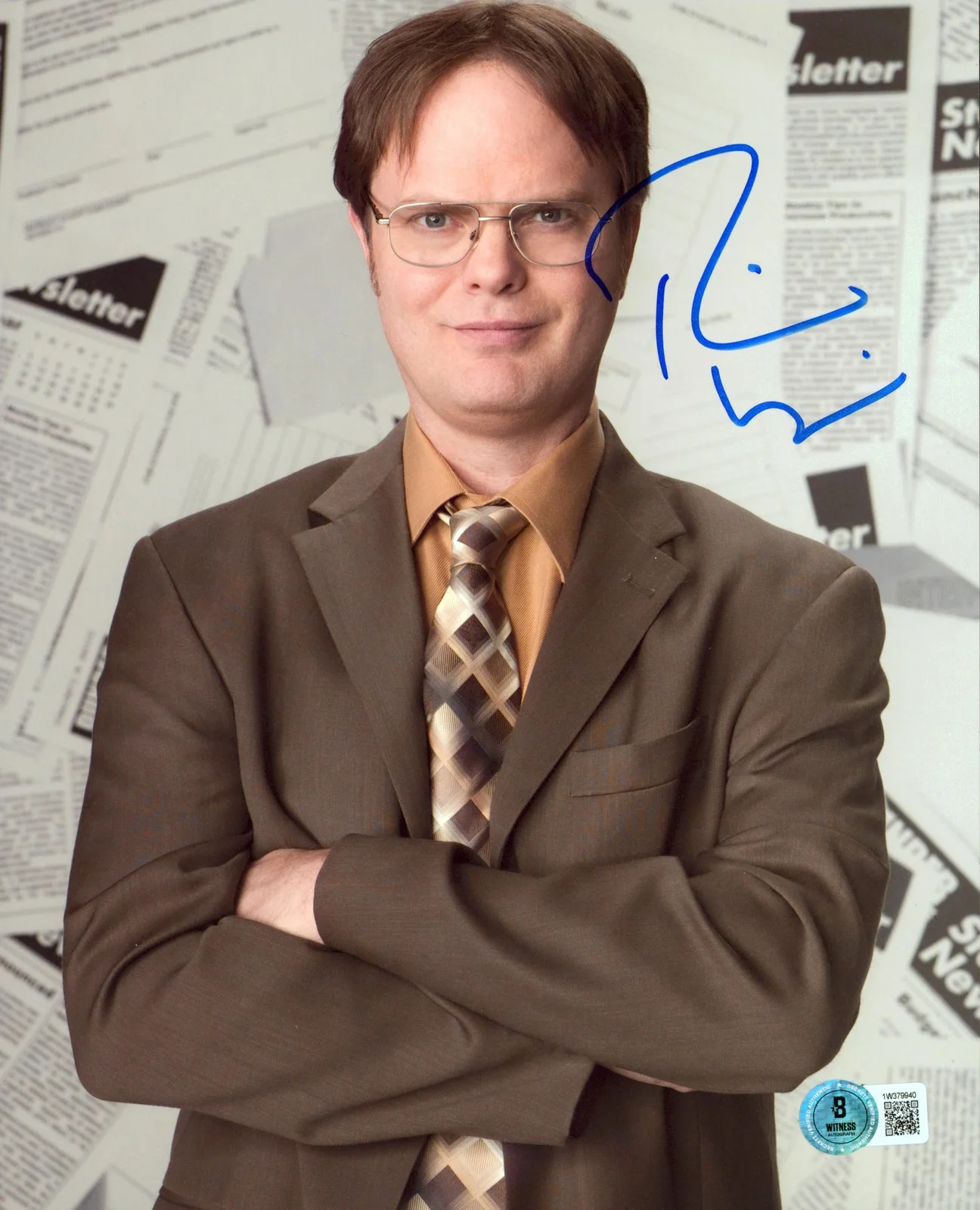 Rainn Wilson — Rainn Wilson The Office Authentic Signed 8x10 Vertical Photo BAS Witnessed