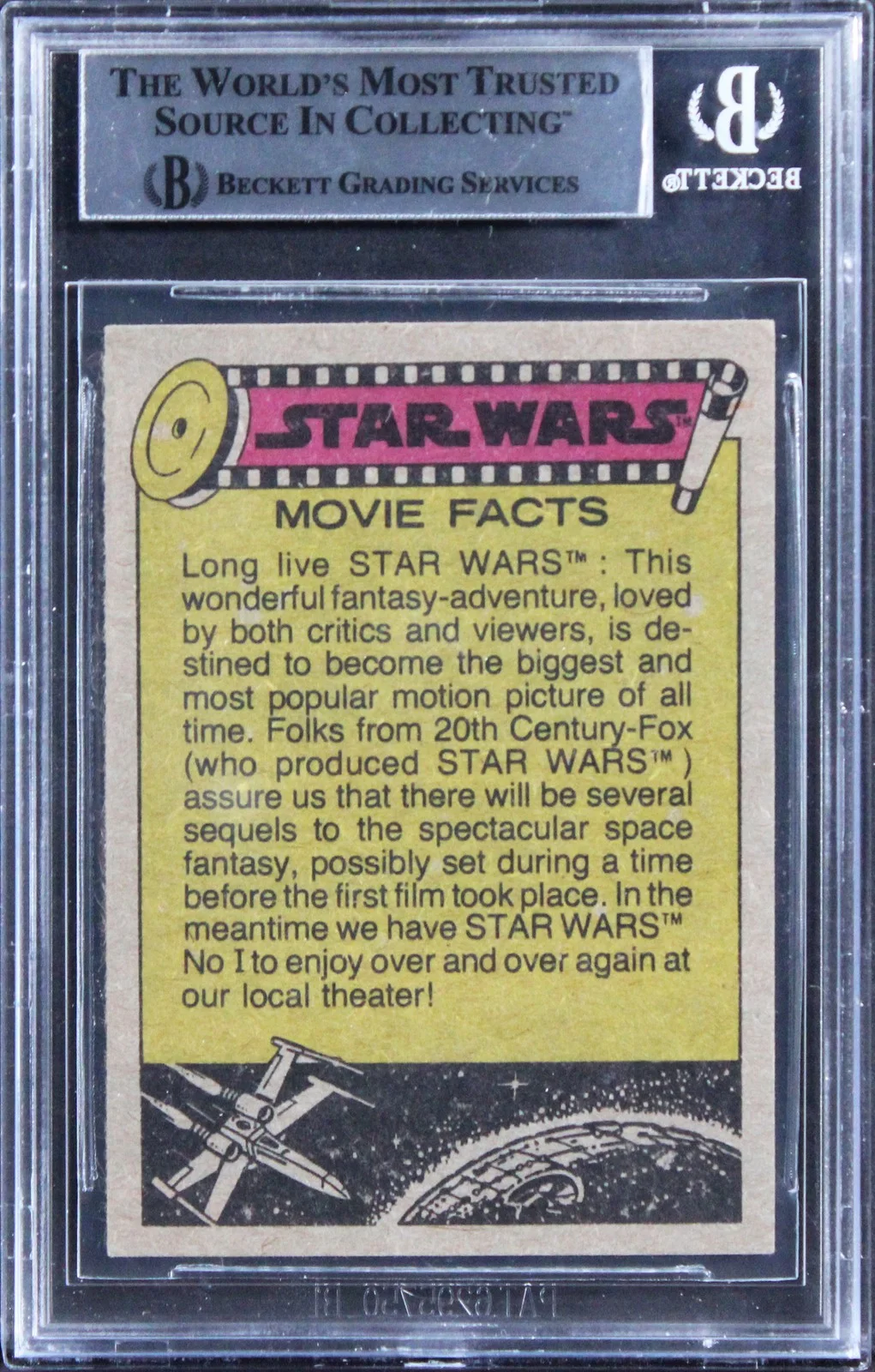 David Prowse, Terry McGovern — (2) Prowse & McGovern "w/ Insc" Signed 1977 Star Wars #75 Card BAS Slabbed, изображение 2