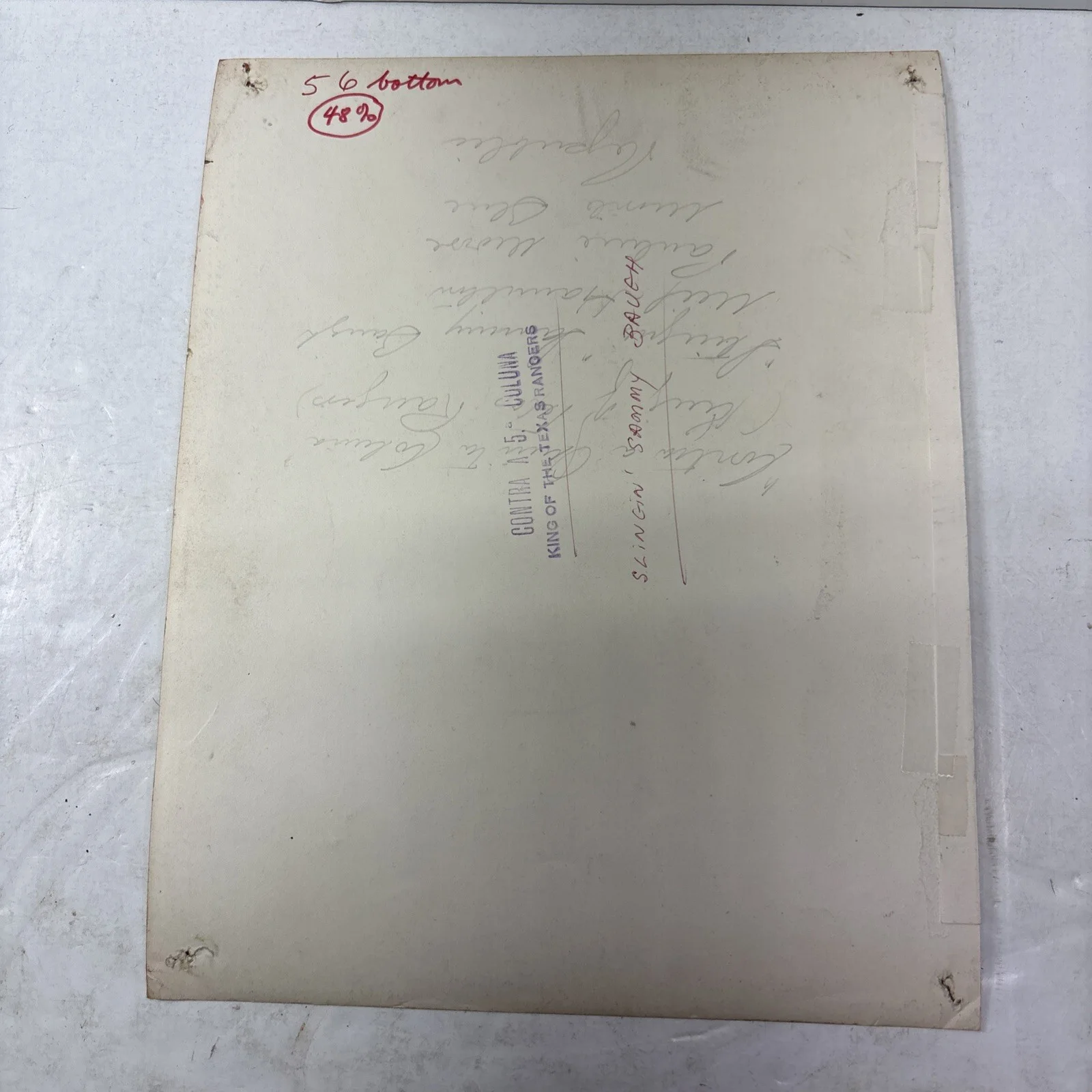 SAMMY BAUGH Serial Western Photo Old Kodak Paper Nice Picture, image 3