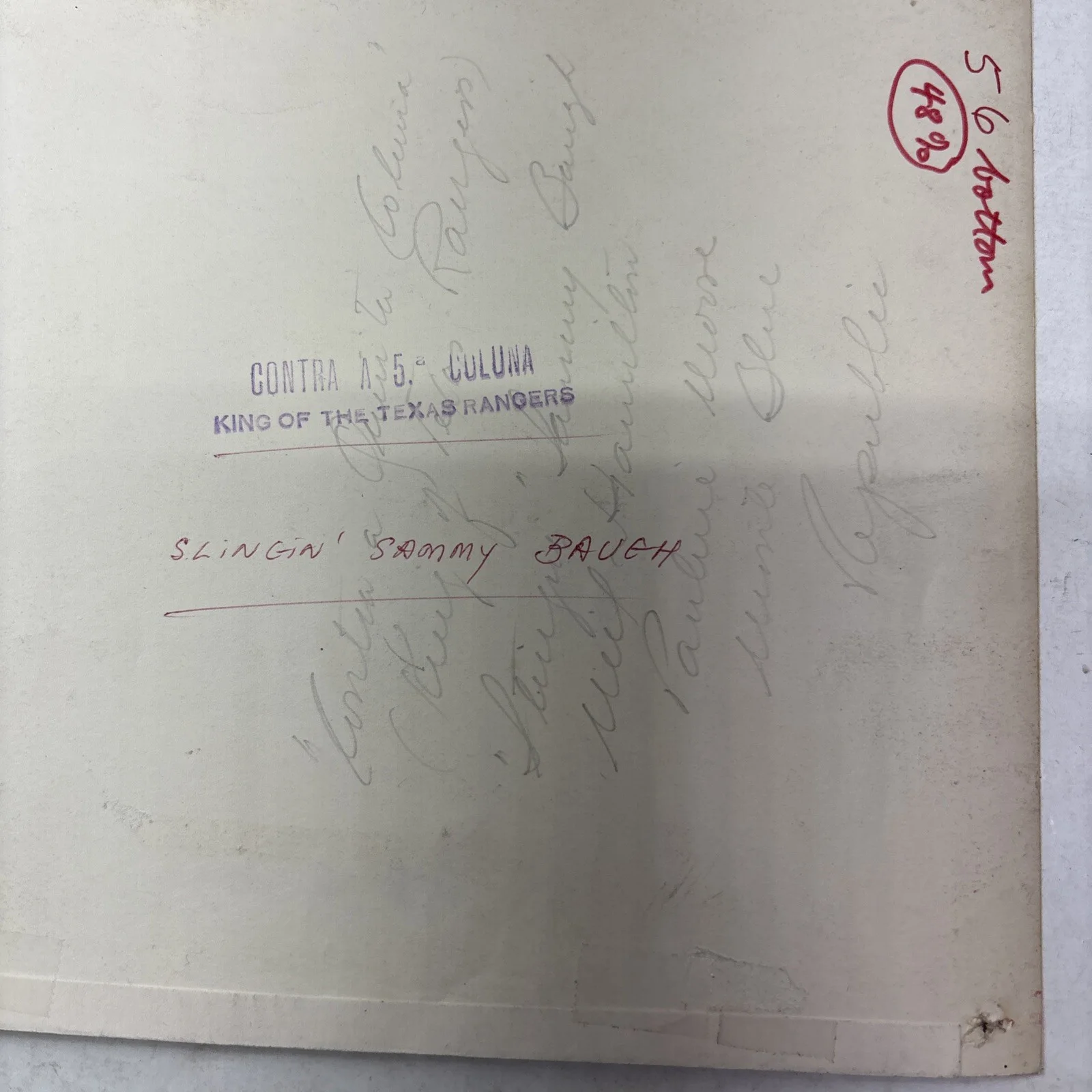 SAMMY BAUGH Serial Western Photo Old Kodak Paper Nice Picture, image 4