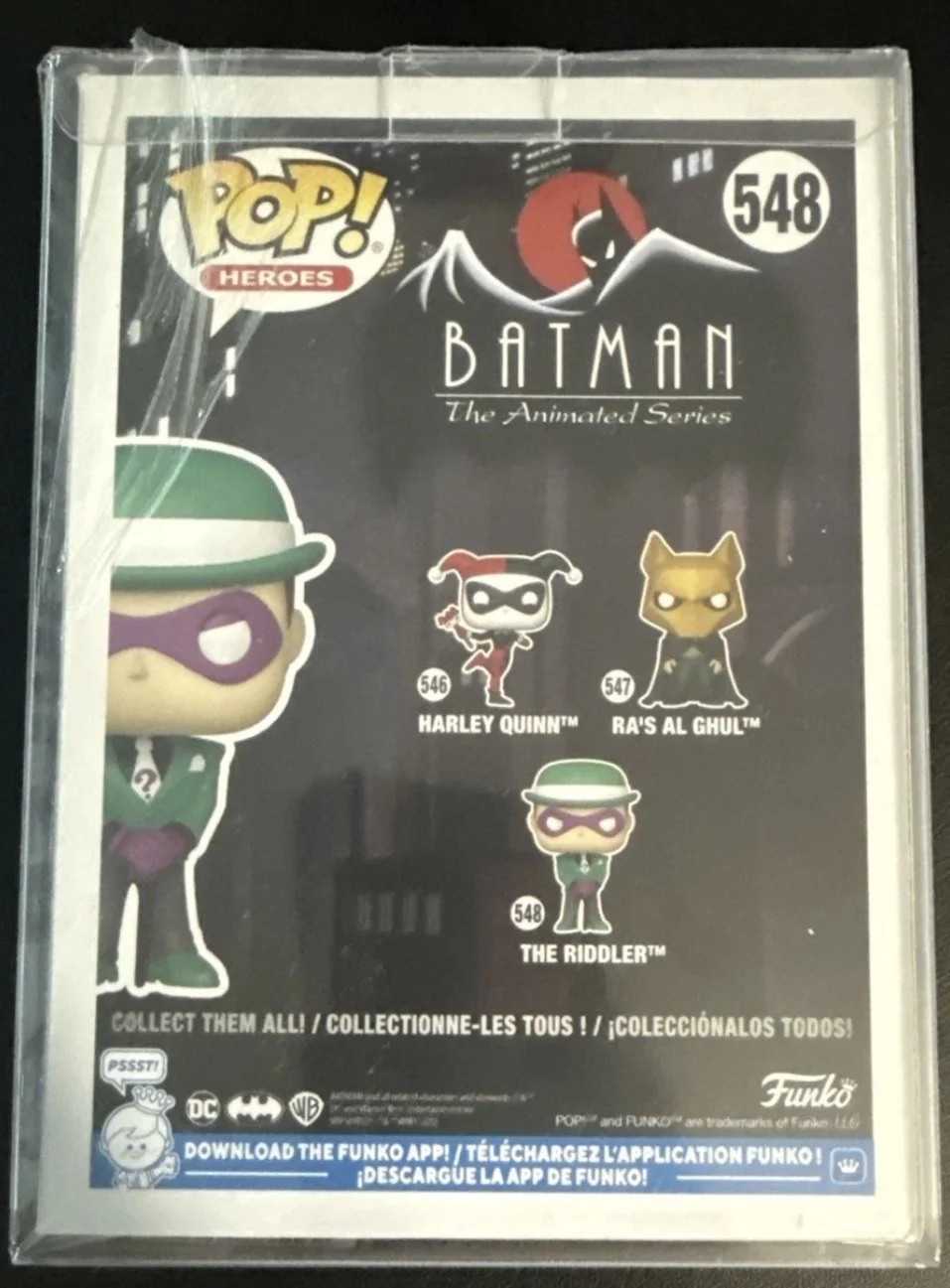 John Glover Signed The Riddler Batman Funko Pop OC Certification WITH PROTECTOR, image 2