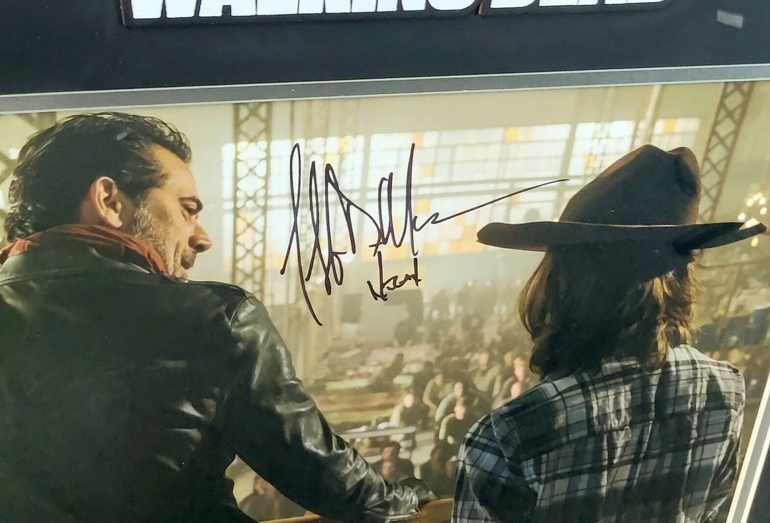 Jeffery Dean Morgan — Jeffery Dean Morgan Signed Autographed 11x14 Photo Framed Walking Dead WP250955, image 2