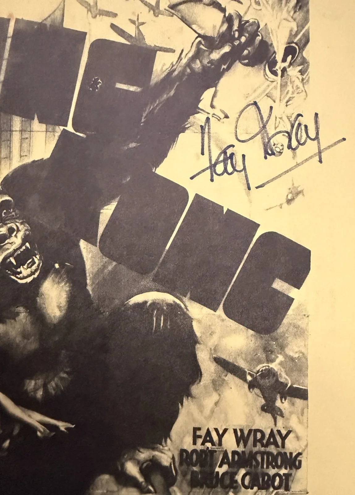 Fay Wray - King Cong Signed Photo w/ COA - RARE, image 2