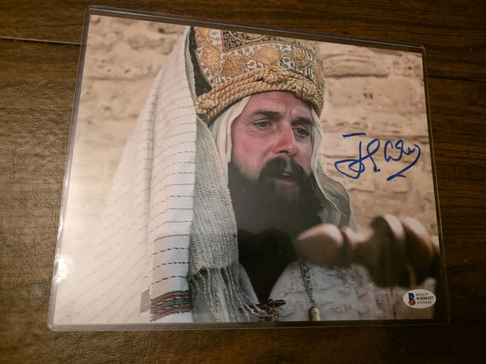 John Cleese — John Cleese Autographed Photo Monty Python's Life of Brian High Priest Beckett