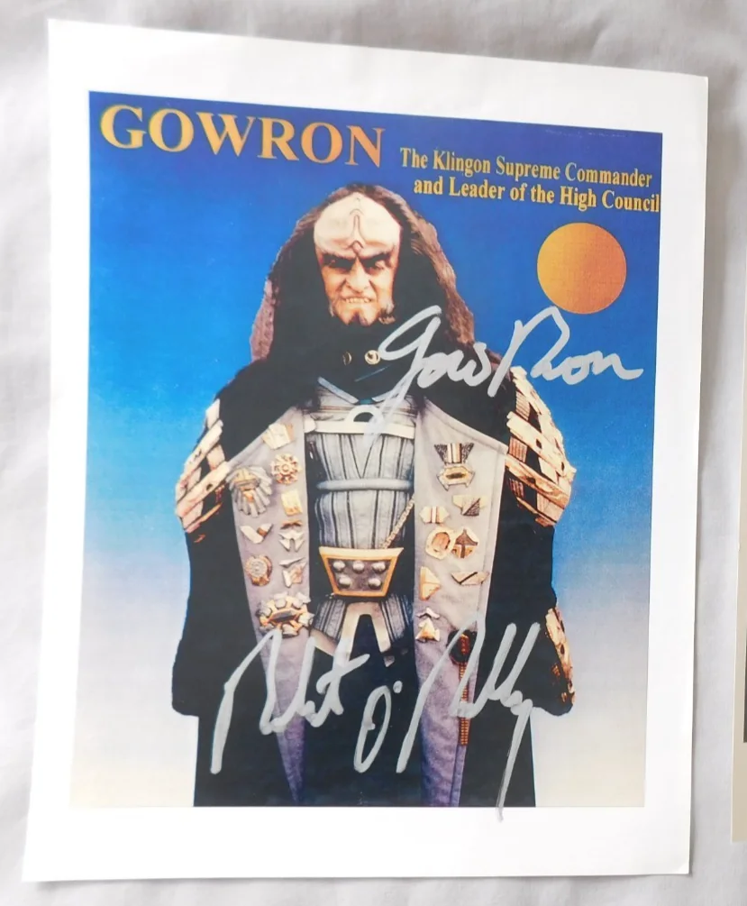 Robert O'Reilly — Star Trek - GOWRON - Robert O'Reilly Signed Auto Photo