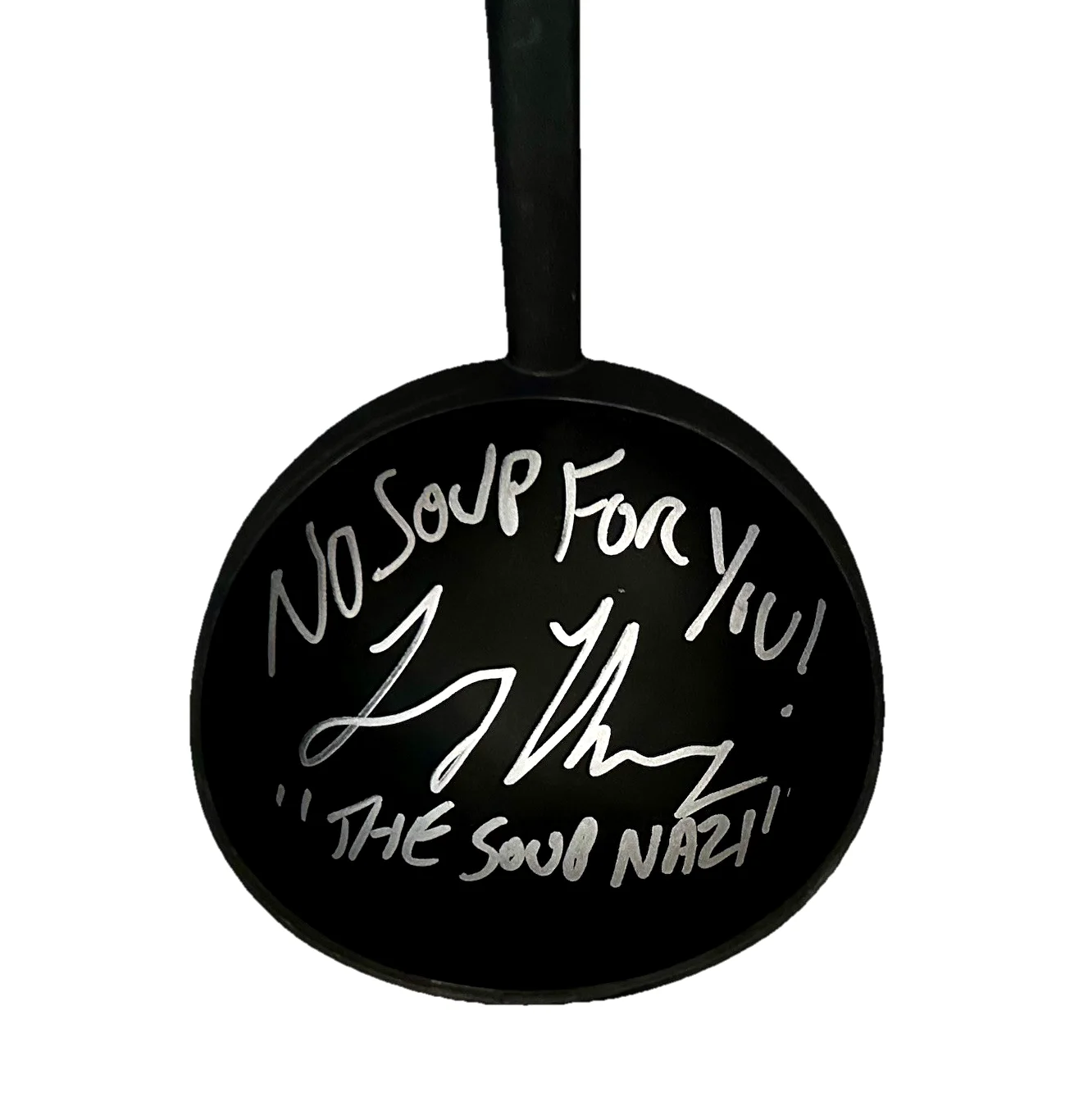 Larry Thomas — Seinfeld Soup Nazi Signed Soup Ladle Autograph No Soup For You Larry Thomas BAS, image 2