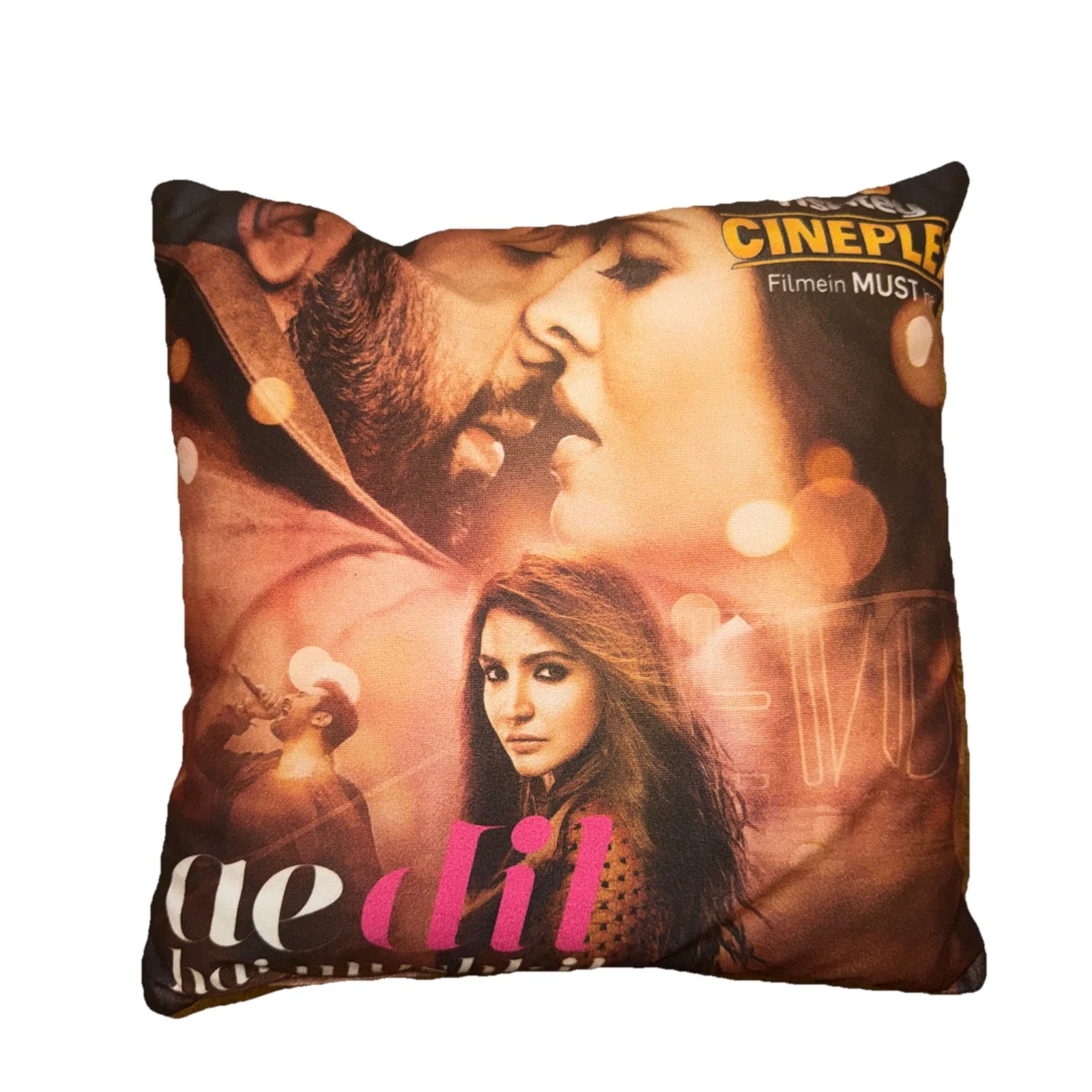 Small Throw Pillow features 2016 Indian Bollywood Film Movie Ae Dil Hai Mushkil, изображение 2