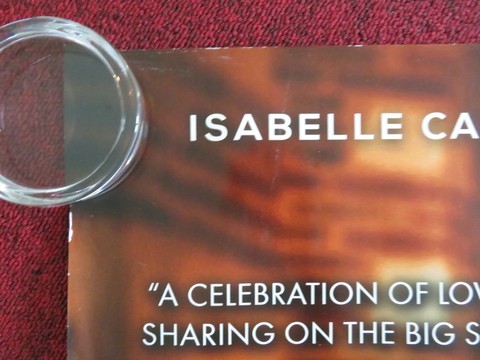 THE TASTING UK QUAD ROLLED POSTER ISABELLE CARRE BERNARD CAMPAN 2022, image 3