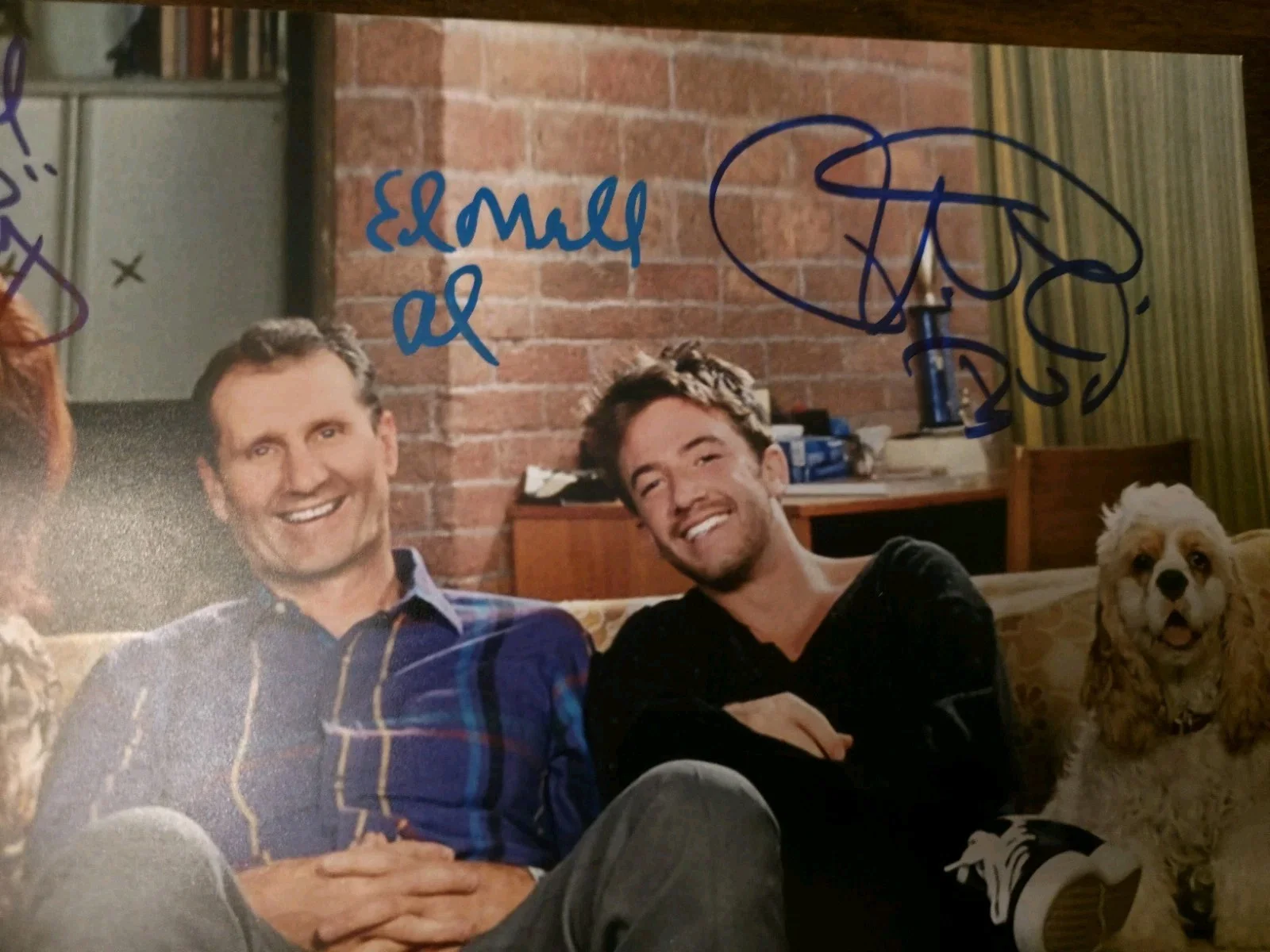 Married With Children Cast Signed 11x14 Photo Ed O'Neill Katey Sagal Beckett, изображение 4