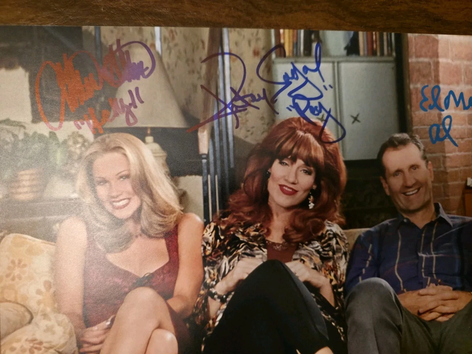 Married With Children Cast Signed 11x14 Photo Ed O'Neill Katey Sagal Beckett, изображение 5