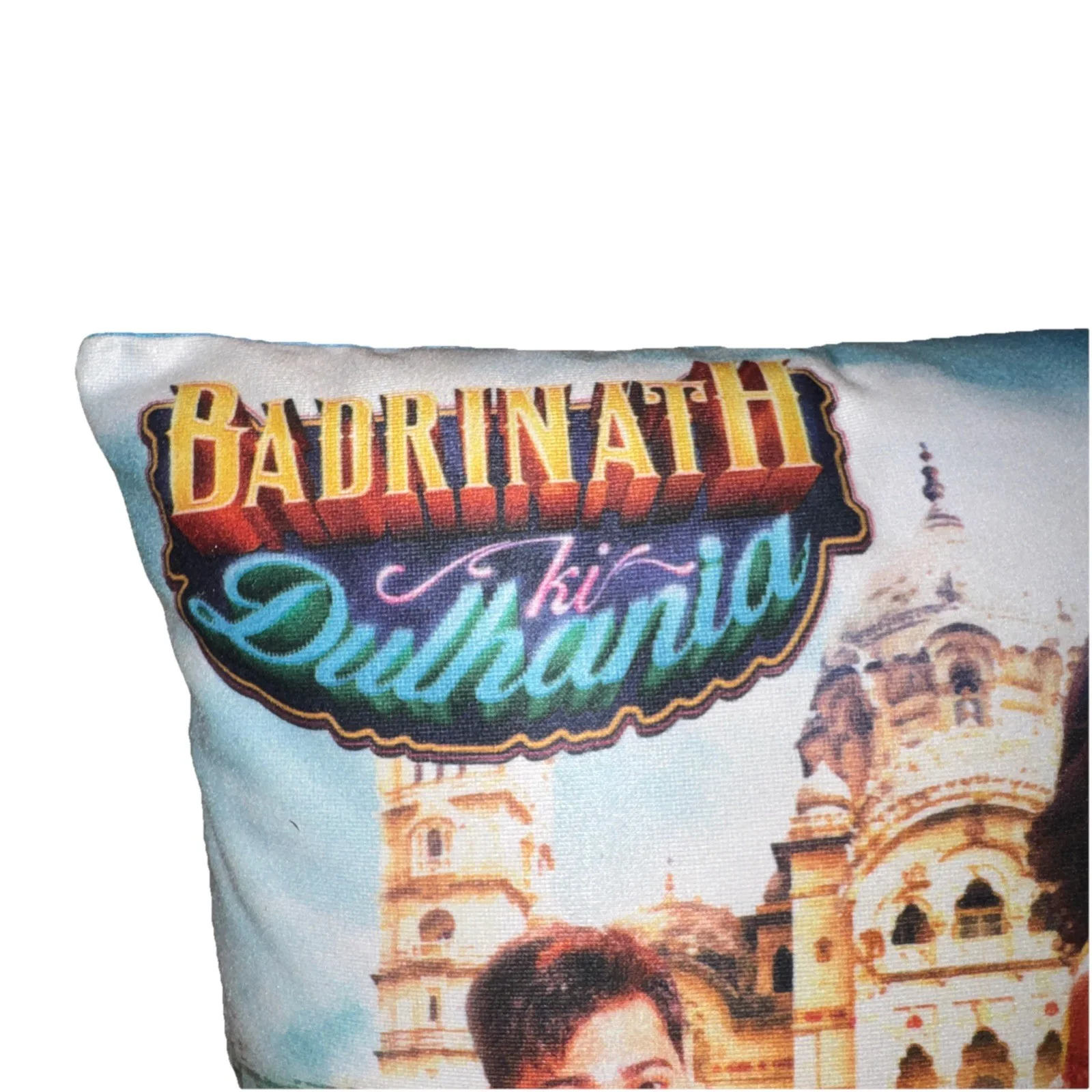 Small Throw Pillow featuring 2017 Bollywood film and Movie Badrinath Ki Dulhania, изображение 4