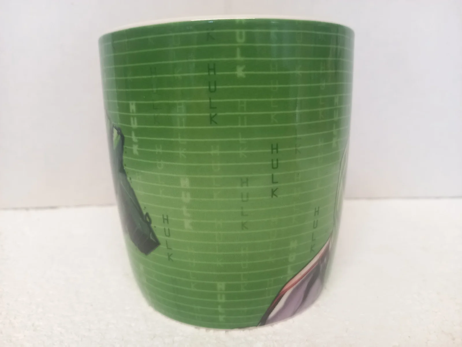 Marvel Incredible Hulk Coffee Mug Green Grid Radar Design Ceramic 11oz Official, image 3