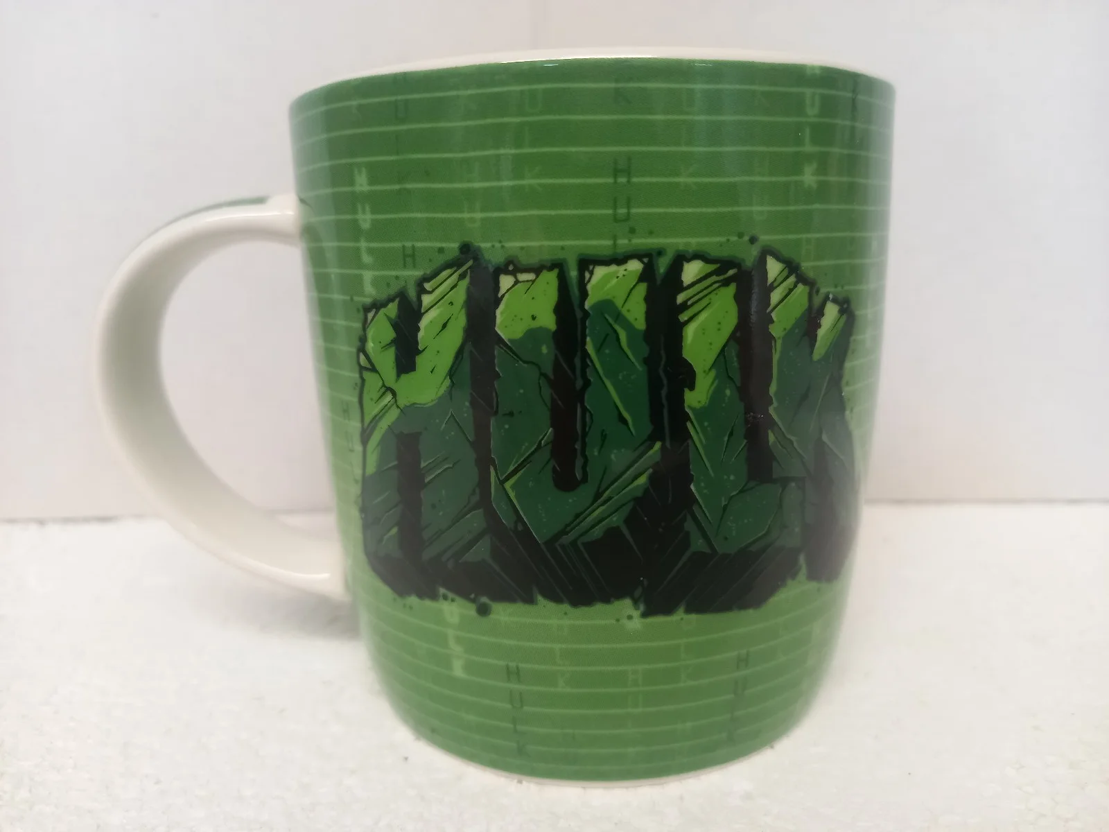 Marvel Incredible Hulk Coffee Mug Green Grid Radar Design Ceramic 11oz Official, image 4