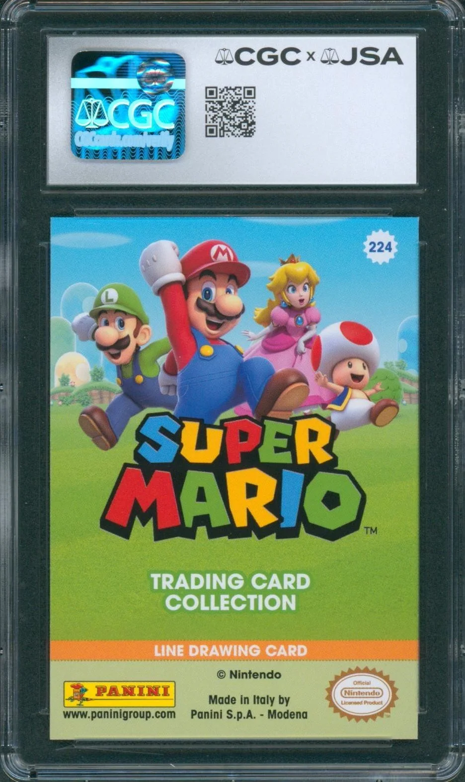 Grant Kirkhope — Grant Kirkhope Signed Donkey Kong Card Mario Panini Autograph CGC x JSA SLAB, image 2