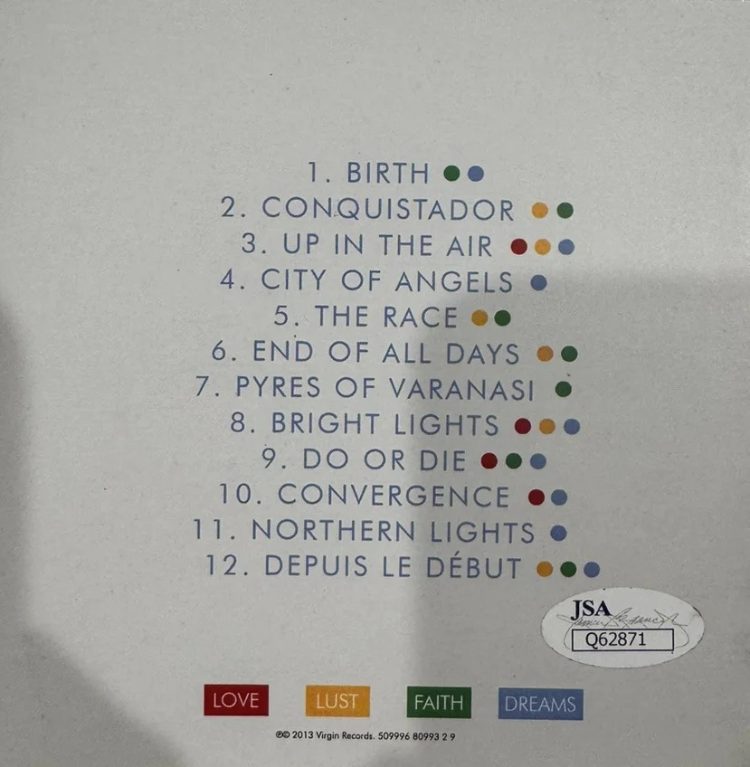 Thirty Seconds to Mars Signed Entire Band (Love Lust) 6x12 CD Cover Framed JSA, image 3