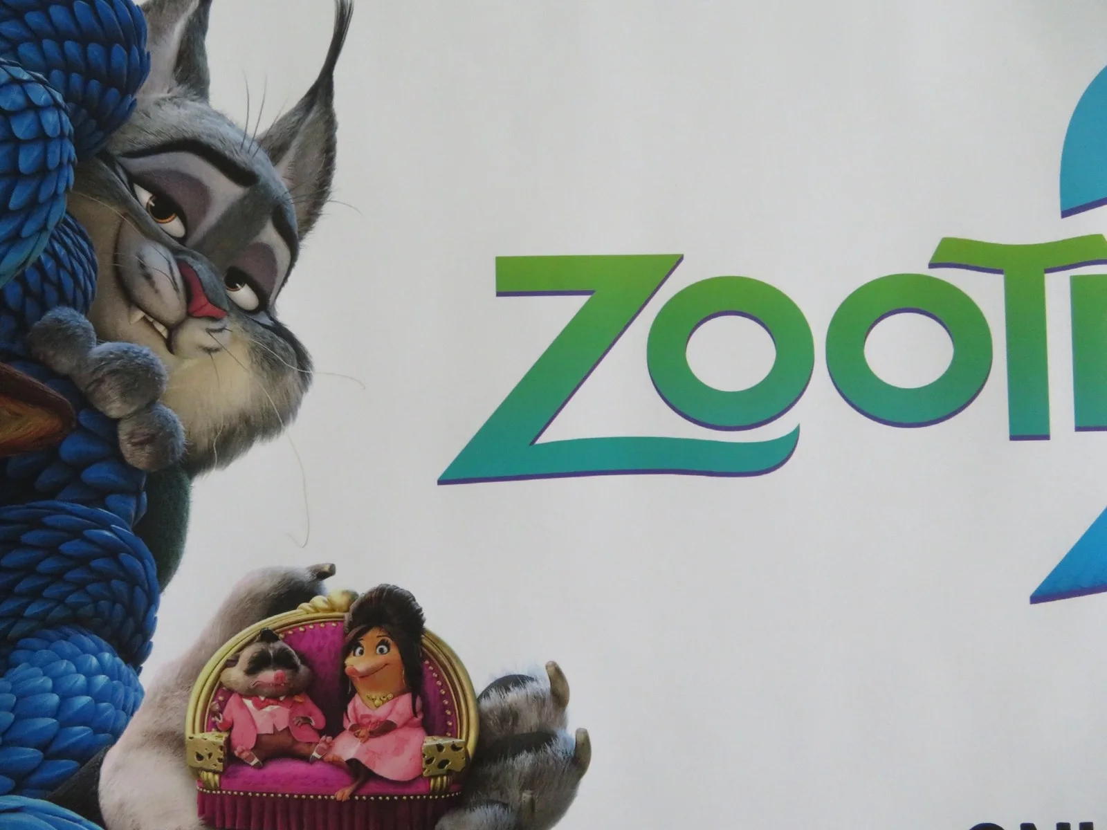 ZOOTROPOLIS 2 UK QUAD ROLLED POSTER DISNEY JASON BATEMAN GINNIFER GOODWIN 2025, image 2