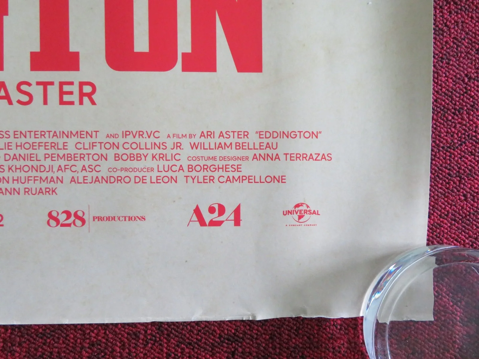 EDDINGTON UK QUAD ROLLED POSTER JOAQUIN PHOENIX PEDRO PASCAL EMMA STONE 2025, image 5