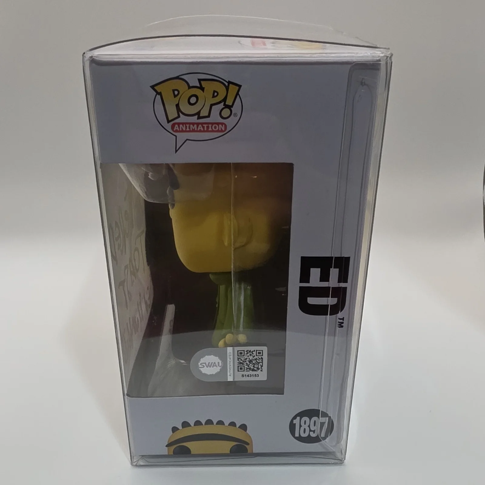 Ed Matt Hill — Funko Pop Ed Edd n Eddy Ed #1897 Signed Ed Matt Hill SWAU Authenticated, image 2