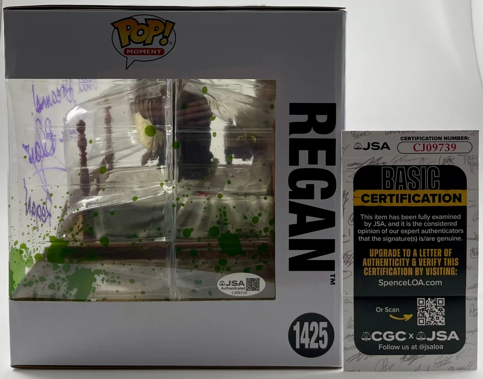 Linda Blair — Linda Blair & Eileen Dietz Signed The Exorcist Regan Funko POP! Moment JSA COA, image 4