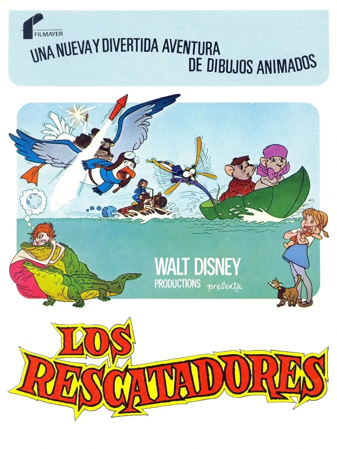 Disney The Rescuers 1977 Classic Animation Bernard Bianca Reproduction Postcard, image 5