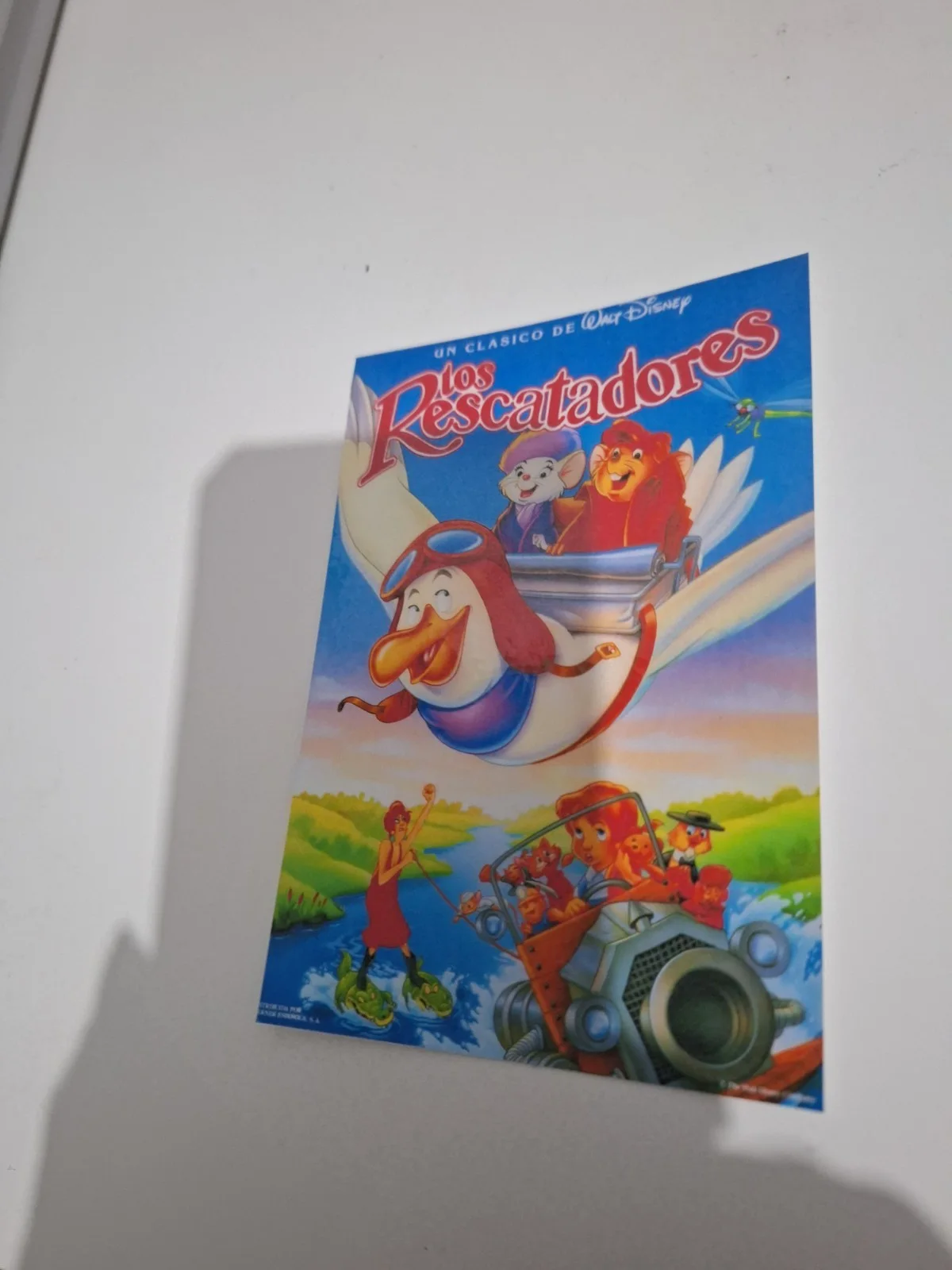 Disney The Rescuers 1977 Classic Animation Bernard Bianca Reproduction Postcard, image 2