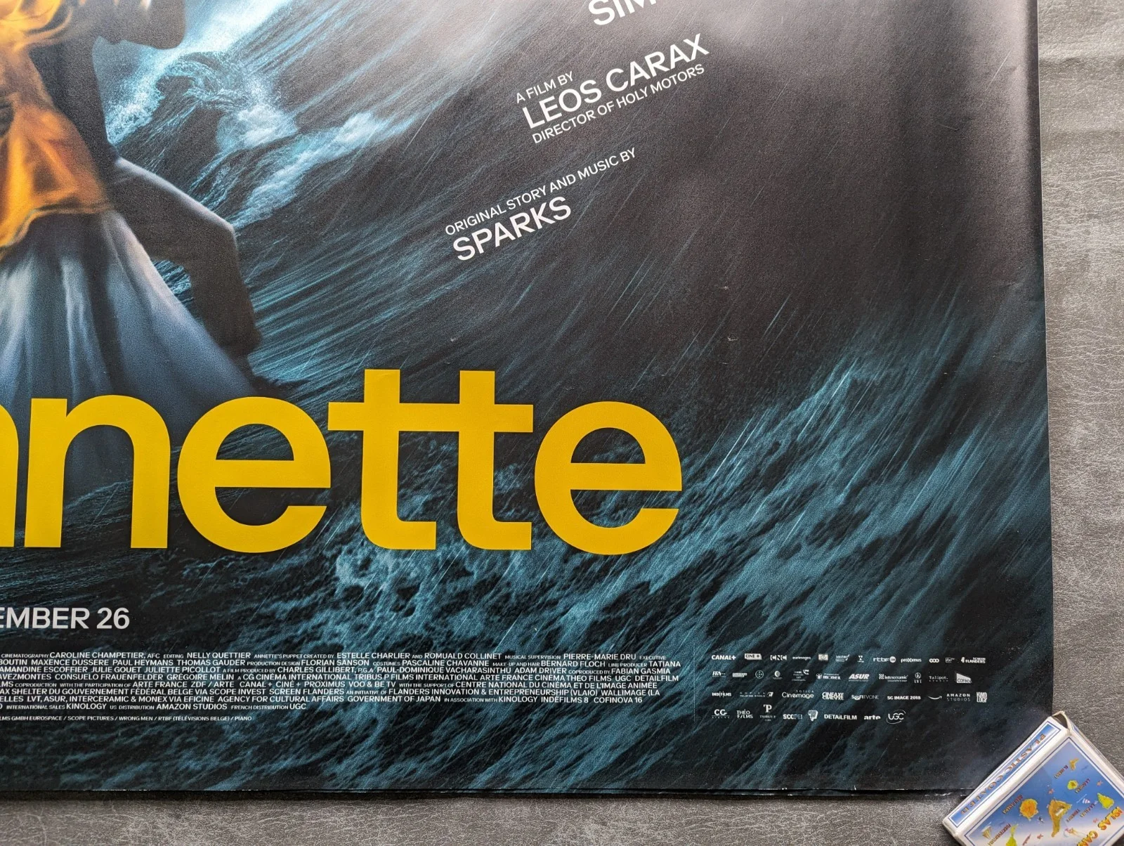 ANNETTE QUAD UK POSTER MOVIE CINEMA POSTER QUAD POSTER VERY RARE, изображение 4