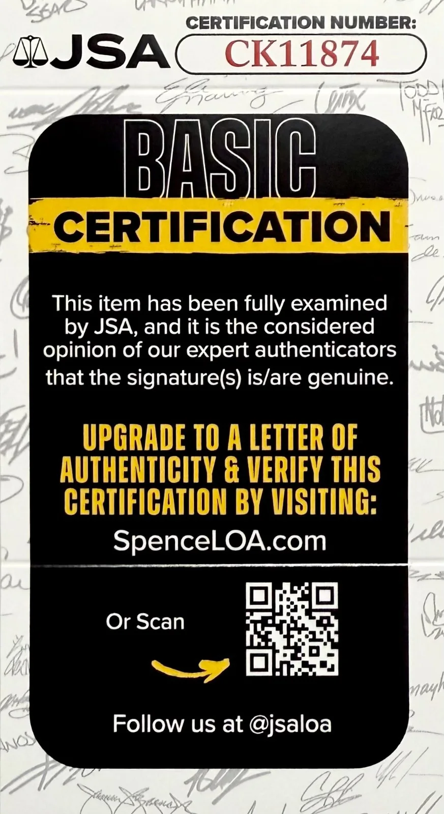Patrick Warburton — PATRICK WARBURTON Signed Autographed 3"x 5" INDEX CARD FAMILY GUY JSA CERTIFIED, изображение 2
