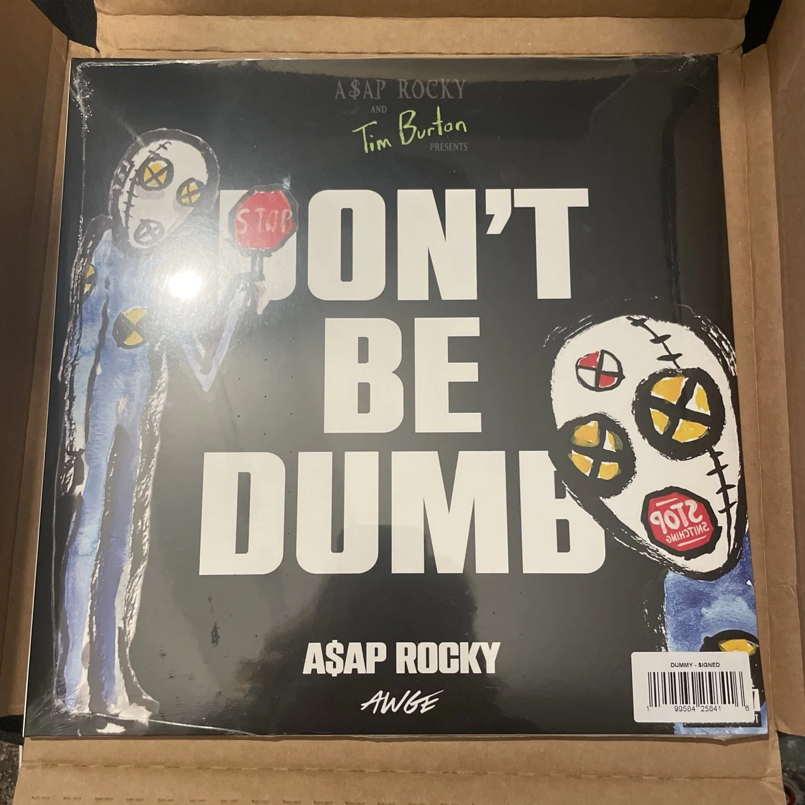A$AP ROCKY AUTOGRAPH DONT BE DUMB vinyl DUMMY variant SIGNED insert SEALED, image 2