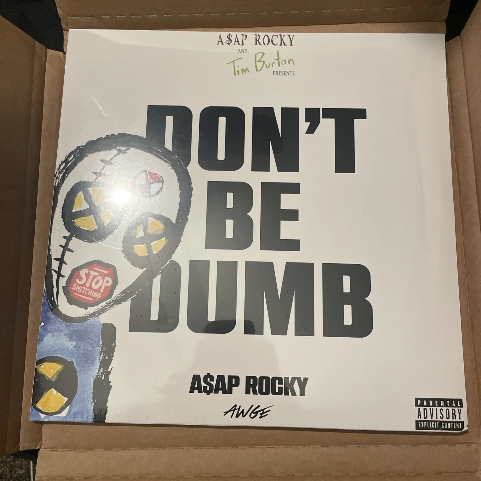A$AP ROCKY AUTOGRAPH DONT BE DUMB vinyl DUMMY variant SIGNED insert SEALED, image 3