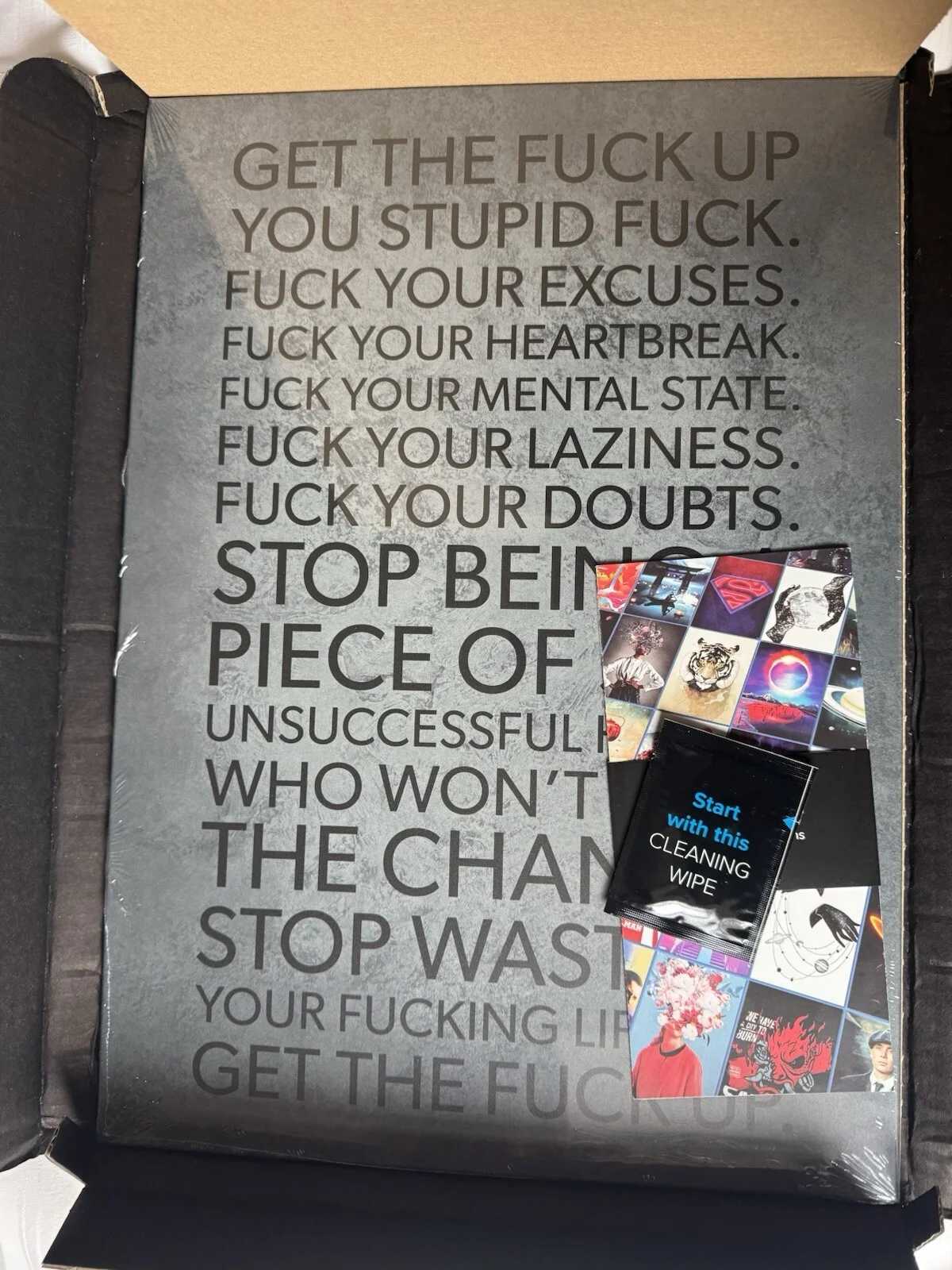 DISPLATE METAL POSTER SIGN BRAND NEW GET THE F UP, изображение 3